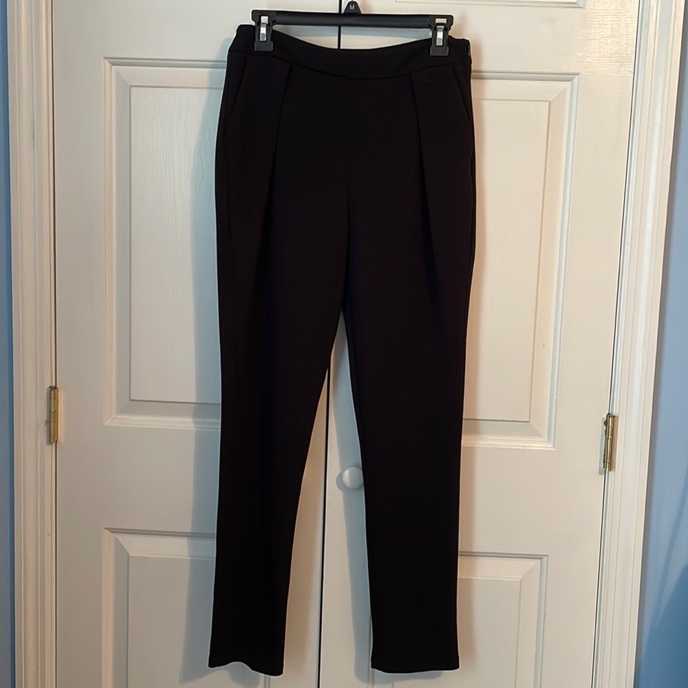 Saks Fifth Avenue RED Textured Knit Work Pants / Slacks